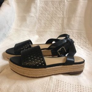 NWOT Vince Camuto 9.5 espadrille black sandal